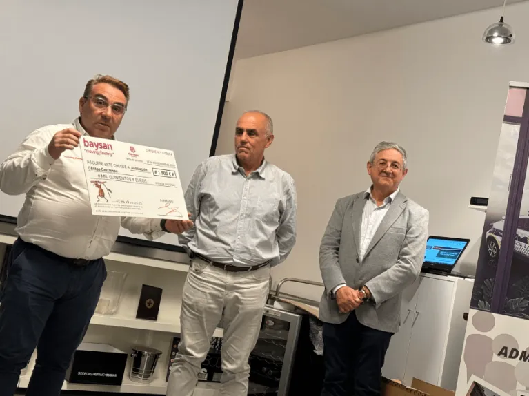 Donación del Grupo Baysan a Cáritas parroquial Castrense Valencia/Castellón