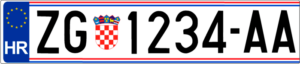 Matrícula Croacia