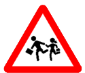 Señal antigua niños