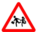 Señal antigua niños