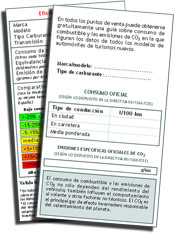 Nuevas normativas de información sobre las emisiones de CO2 y consumo
