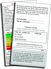 Nuevas normativas de información sobre las emisiones de CO2 y consumo