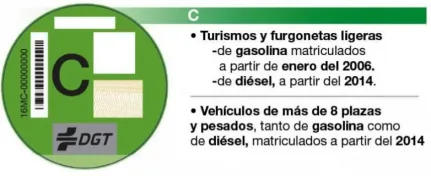 Distintivo C DGT