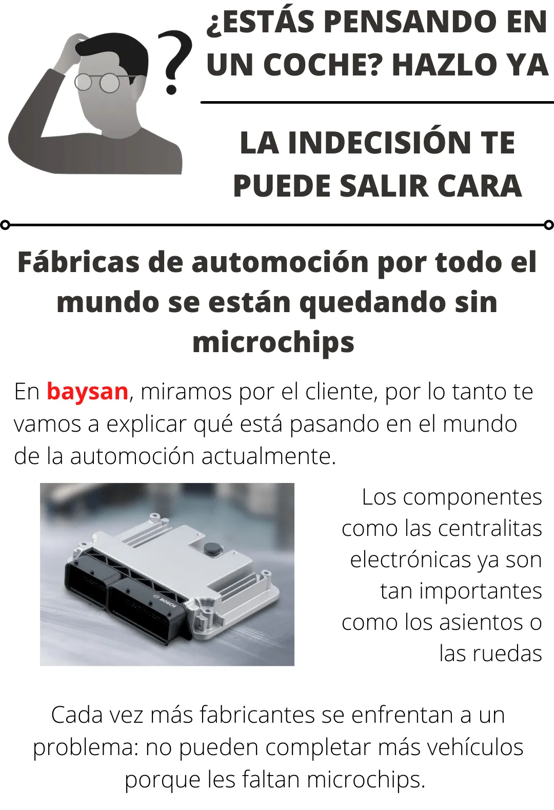 ¿Estás pensando en un coche? HAZLO YA