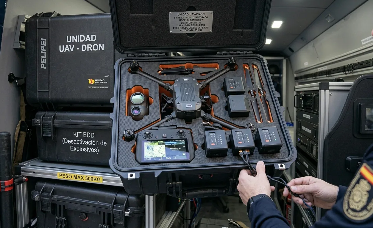 Detalle técnico del equipamiento