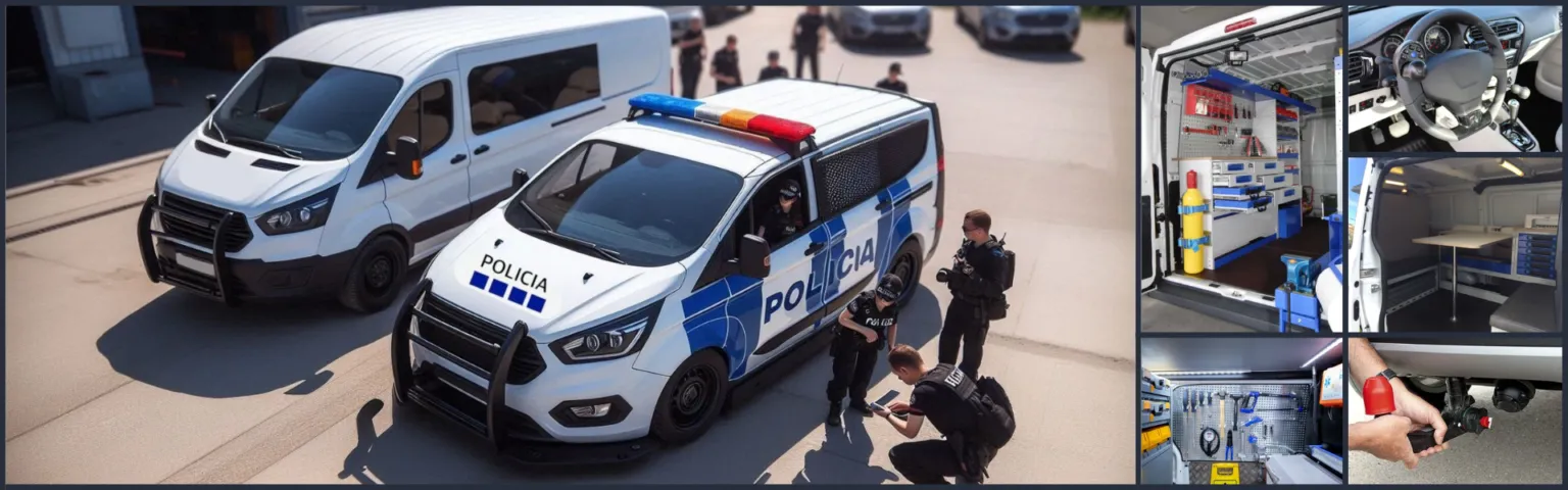 Vehículo policial transformado